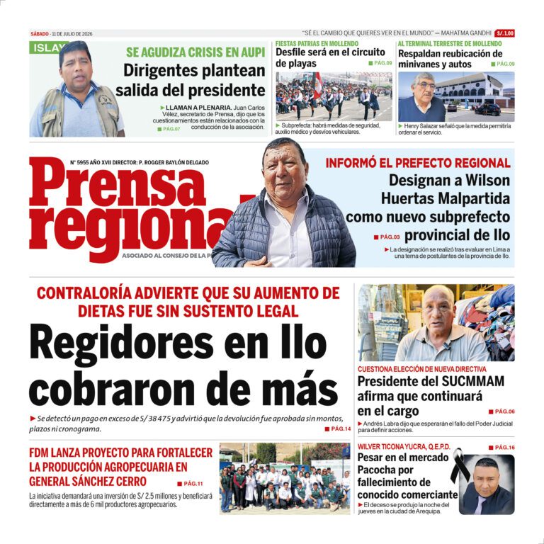 La Prensa Regional – Sábado 11 de julio de 2026