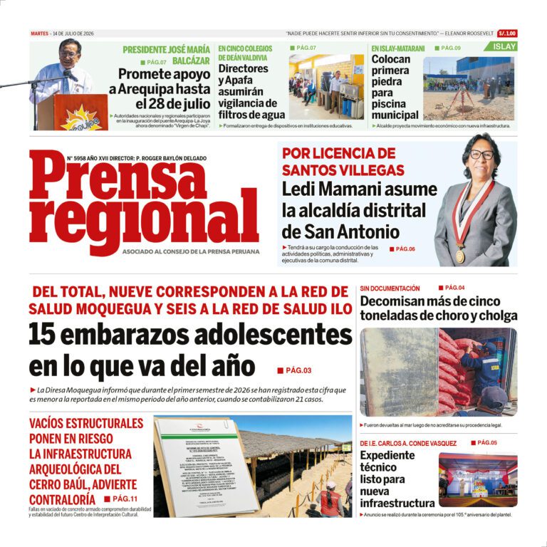 La Prensa Regional – Martes 14 de julio de 2026