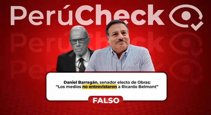 Es falso que los medios no hayan entrevistado a Ricardo Belmont en la primera vuelta