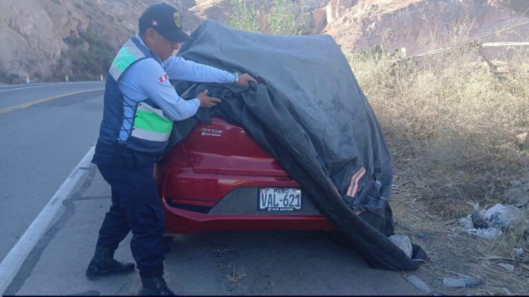Serenazgo de Torata reporta vehículo aparentemente abandonado en la Binacional