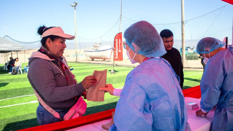 Southern Perú llevó atención médica a familias de pescadores artesanales de Ilo