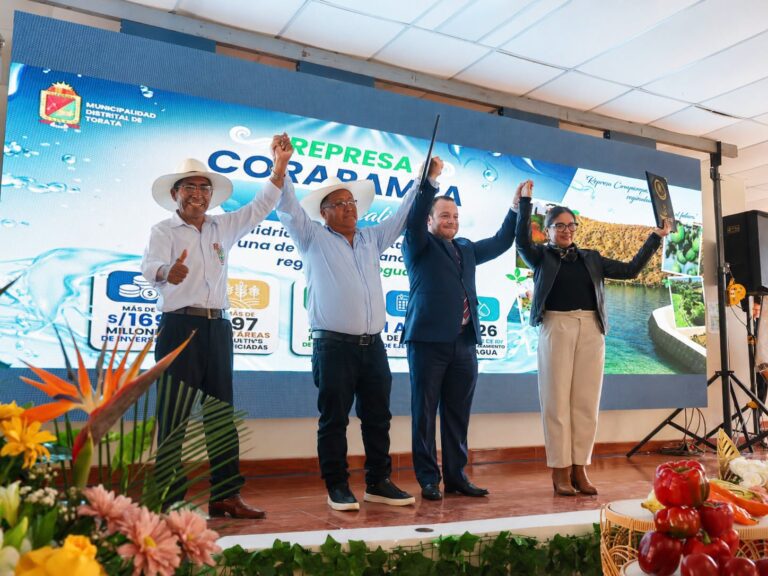 Suscriben convenio para ejecutar la represa Corapampa en Torata