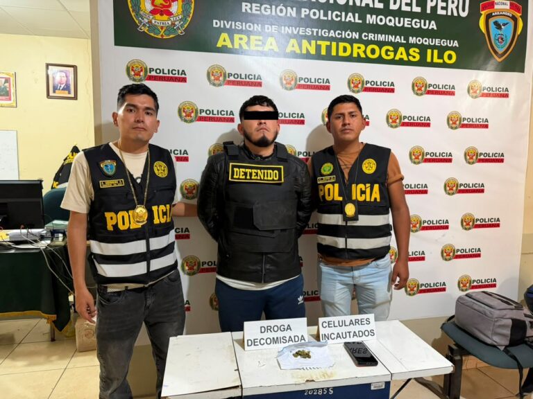 Capturan en Ilo a sujeto buscado por homicidio y tenencia ilegal de arma de fuego