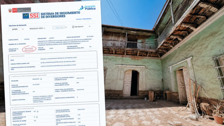 S/ 3 millones para Casa Museo de Mercedes Cabello terminan “desactivados”