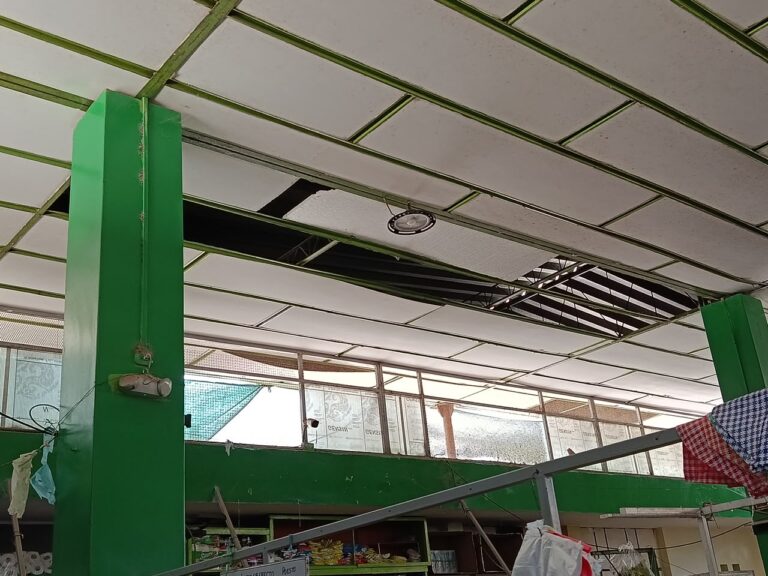 Mercado central inseguro: vías de escape obstruidas y techo en riesgo de colapso