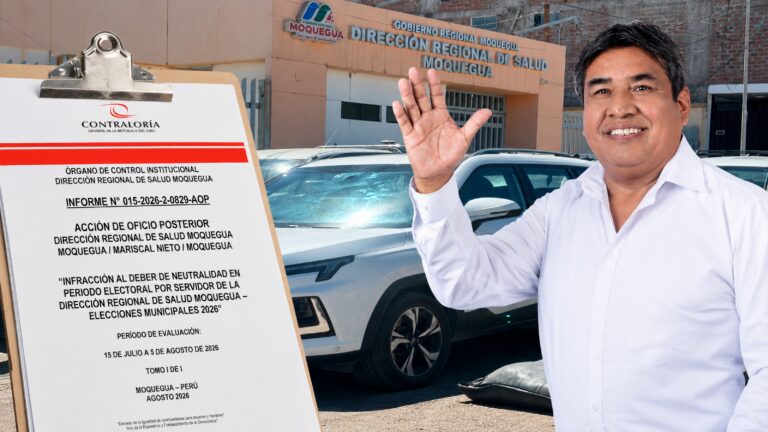 Contraloría acredita que candidato Darío Huacán vulneró neutralidad electoral en la DIRESA