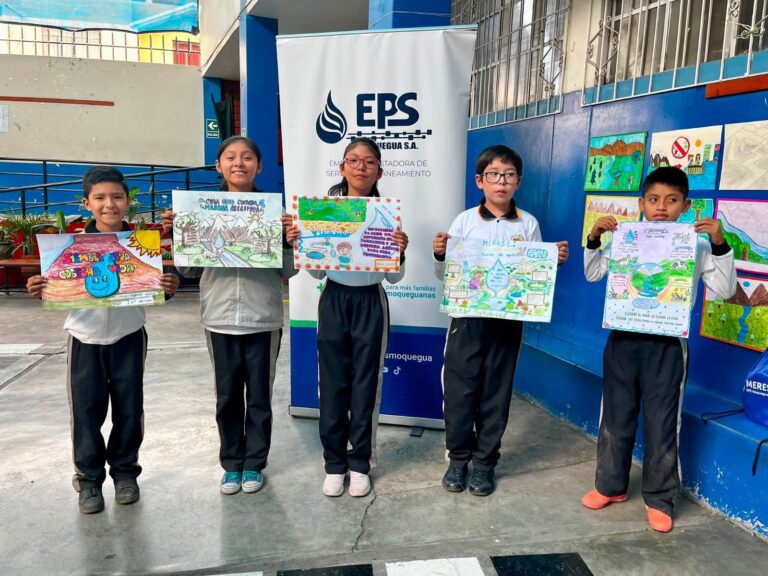 Moquegua: niños expresan a través del arte su compromiso con el cuidado del agua