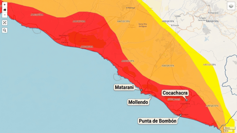 Peligro rojo en Islay: Senamhi prevé fenómenos de gran magnitud