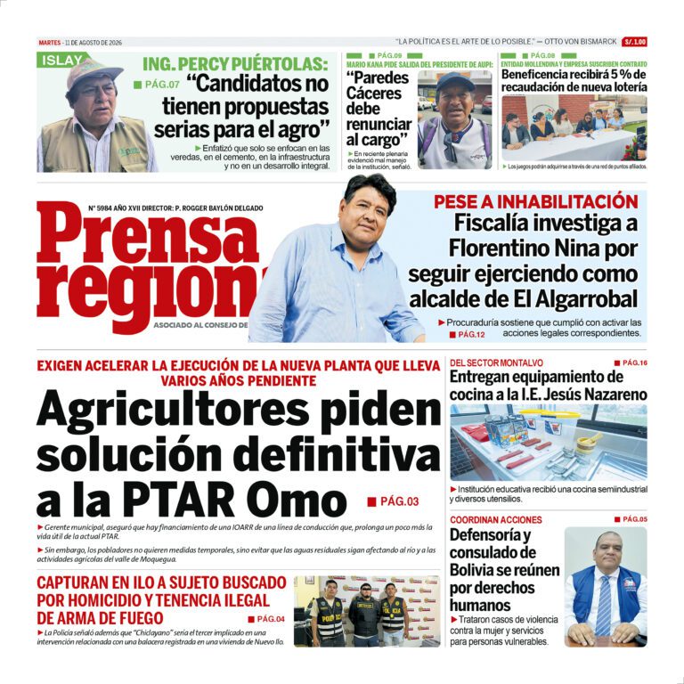 La Prensa Regional – Martes 11 de agosto de 2026