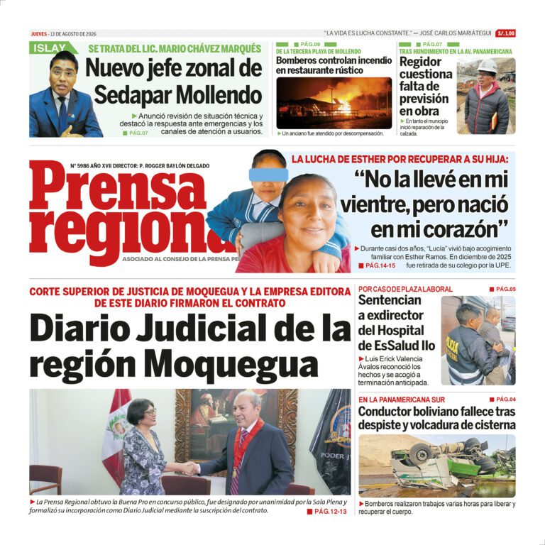 La Prensa Regional – Jueves 13 de agosto de 2026