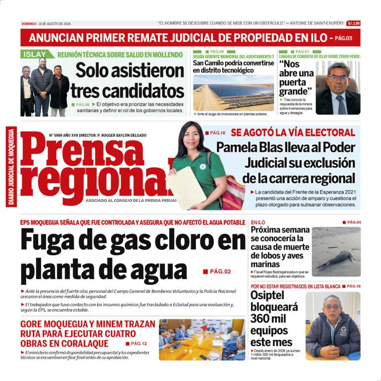 La Prensa Regional – Domingo 16 de agosto de 2026