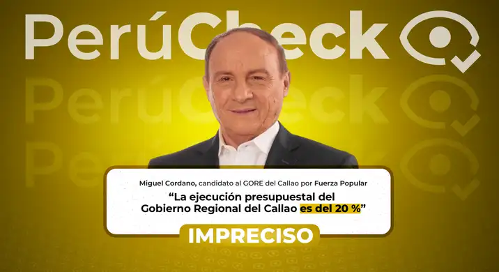 Es impreciso que la ejecución presupuestal del Gobierno Regional del Callao sea de 20%