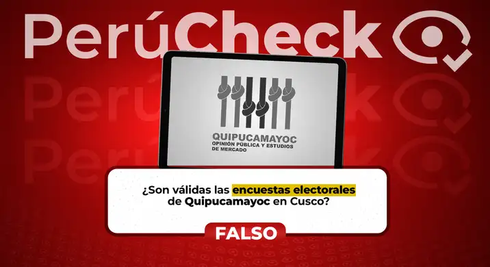 La encuesta de Quipucamayoc no tiene ficha técnica, ni tiene validez ante el JNE