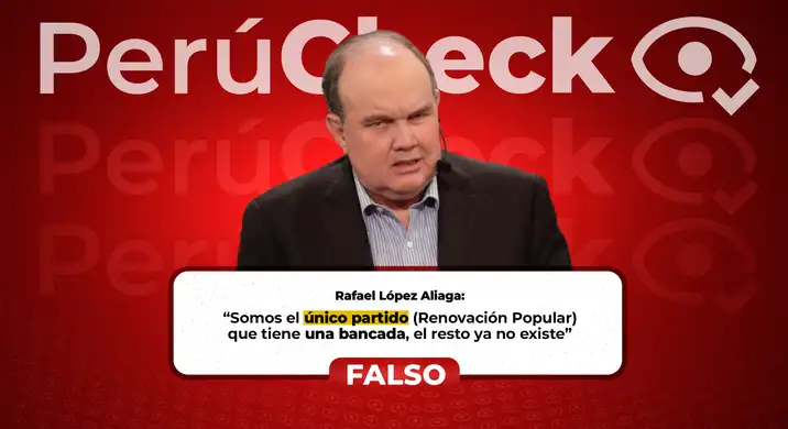 Es falso que Renovación Popular sea el único partido con una bancada en el Congreso, como dijo López Aliaga