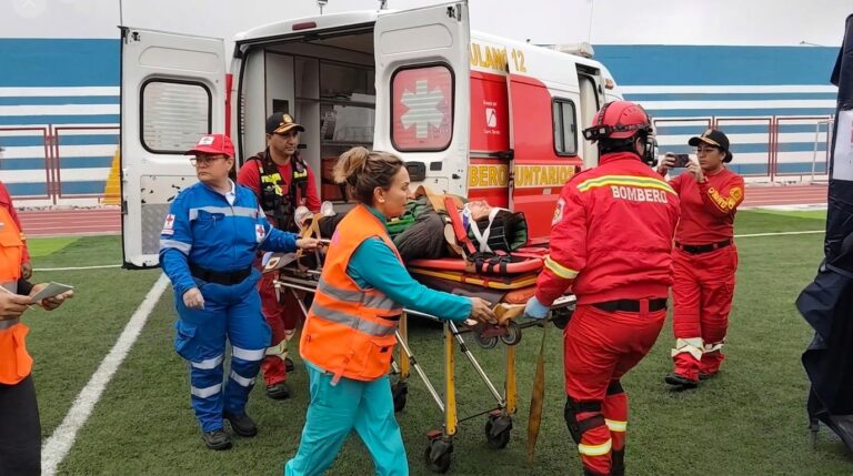 Simulacro en Islay proyectó 21 fallecidos y 206 damnificados 