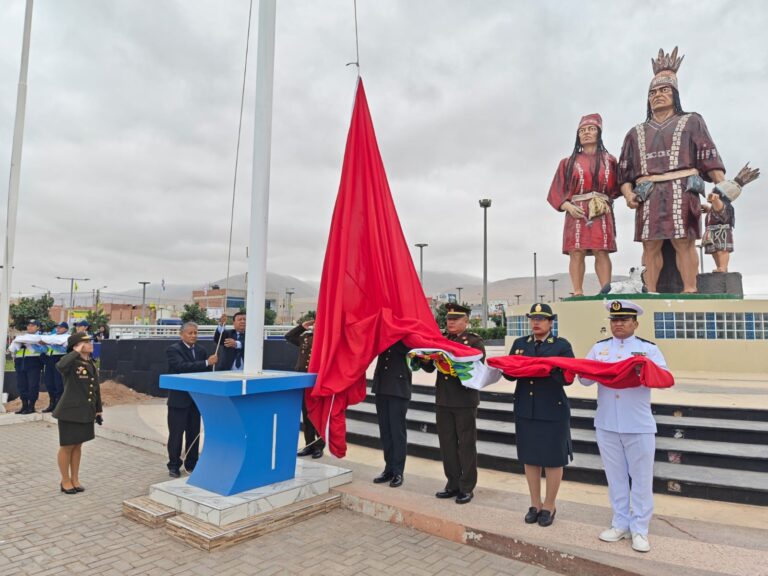 Ceremonia cívica descentralizada en El Algarrobal