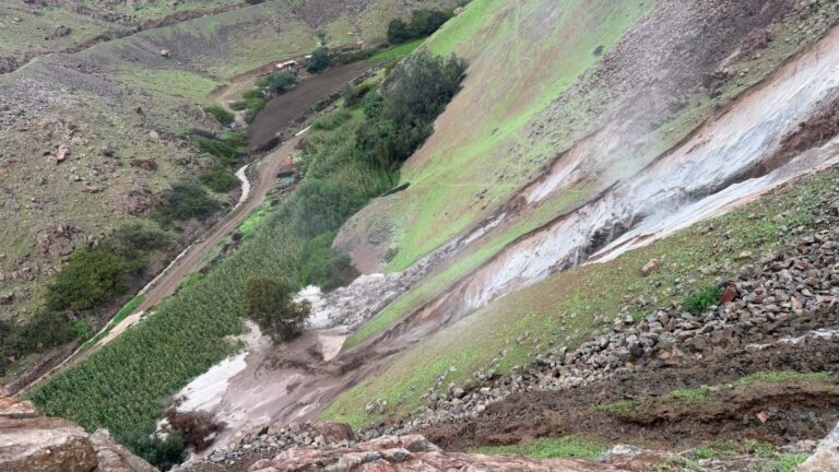 Quebrada de Chule: canal colapsa y afecta cultivos agrícolas