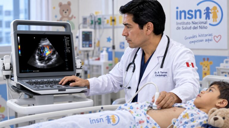 Tecnología ecográfica permite evaluar en tiempo real a niños operados del corazón