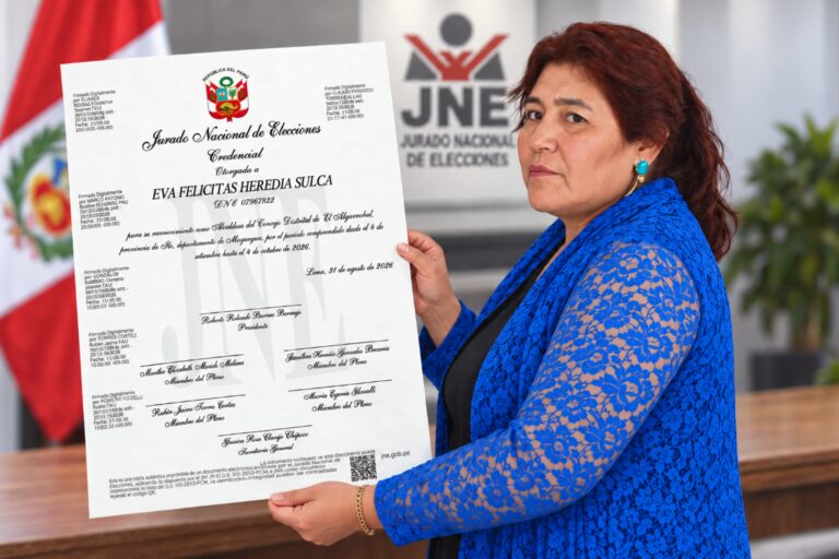 JNE formaliza a Eva Heredia y complica situación de Florentino Nina en El Algarrobal