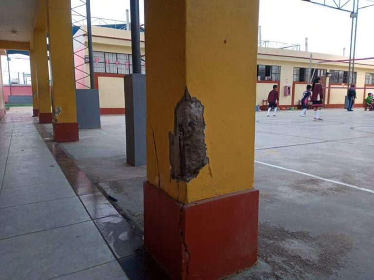 Lluvias agravan deterioro en I.E. Señor de los Desamparados