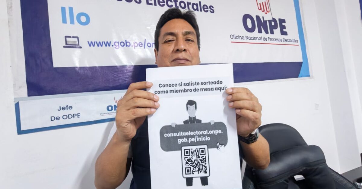 Este domingo es la segunda jornada de capacitación para miembros de mesa en Ilo