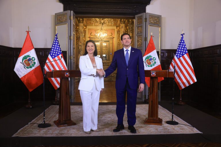 Keiko Fujimori y Marco Rubio anuncian el ingreso del Perú al Escudo de las Américas