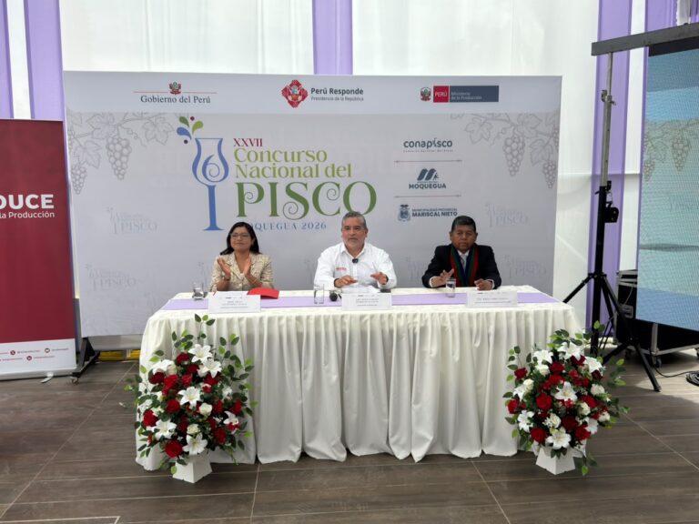 Con presencia del ministro de la Producción lanzan el XXVII Concurso Nacional del Pisco 2026