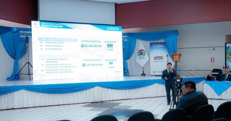 Municipalidad Provincial de Ilo expone cifras de inversión y gestión en segunda audiencia pública