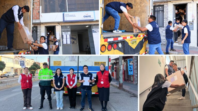 ODPE Ilo recibe material electoral para comicios del 4 de octubre