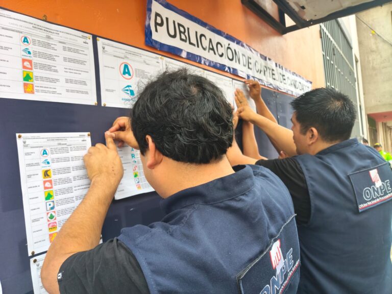 ERM 2026: ODPE Tacna publica cartel de candidatos que participarán en las elecciones del 4 de octubre
