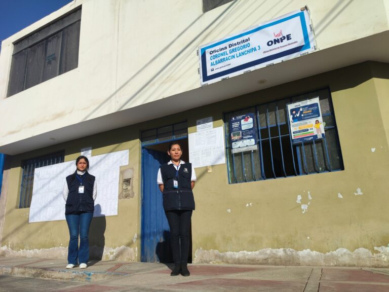 ONPE instala oficinas en distritos y centros poblados de la región Tacna