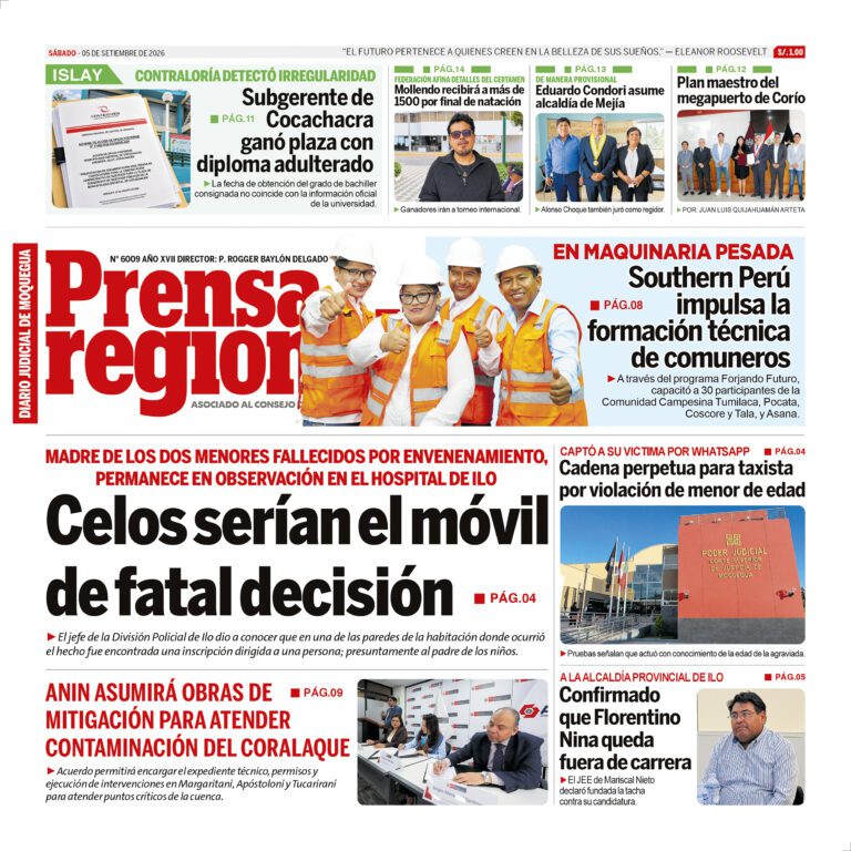 La Prensa Regional – Sábado 05 de septiembre de 2026