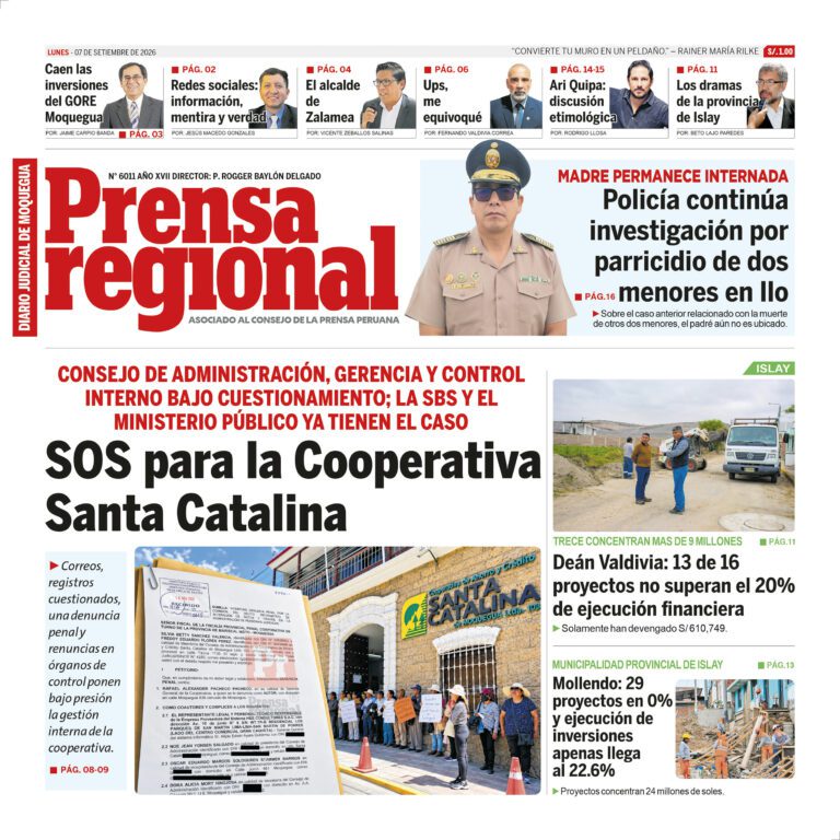 La Prensa Regional – Lunes 07 de setiembre de 2026