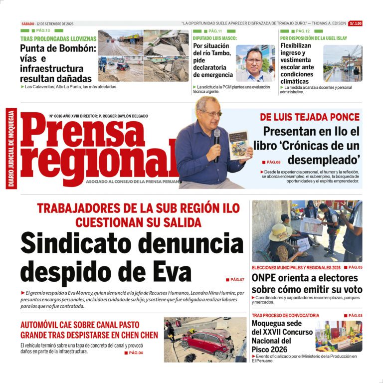 La Prensa Regional – Sábado 12 de setiembre de 2026