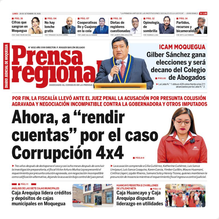 La Prensa Regional – Lunes 28 de setiembre de 2026