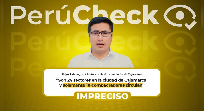 Es impreciso que sólo 10 compactadoras circulen en los 24 sectores urbanos de Cajamarca, como afirmó Erlyn Salazar