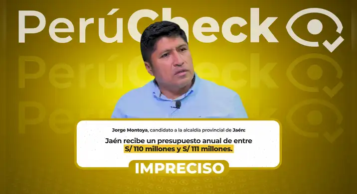 Es imprecisa la cifra de Jorge Montoya sobre el presupuesto de la Municipalidad Provincial de Jaén