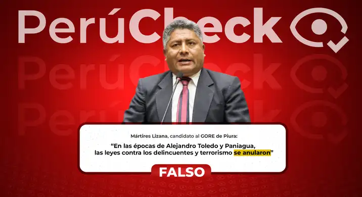 Es falso que Paniagua y Toledo hayan anulado leyes contra el terrorismo y la delincuencia