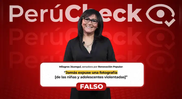 La senadora Milagros Jáuregui sí publicó fotos de menores violentadas, contrario a lo que afirmó en el Congreso