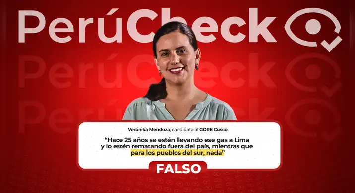 Es falso que Cusco no reciba “nada” del gas de Camisea, como afirmó Verónica Mendoza
