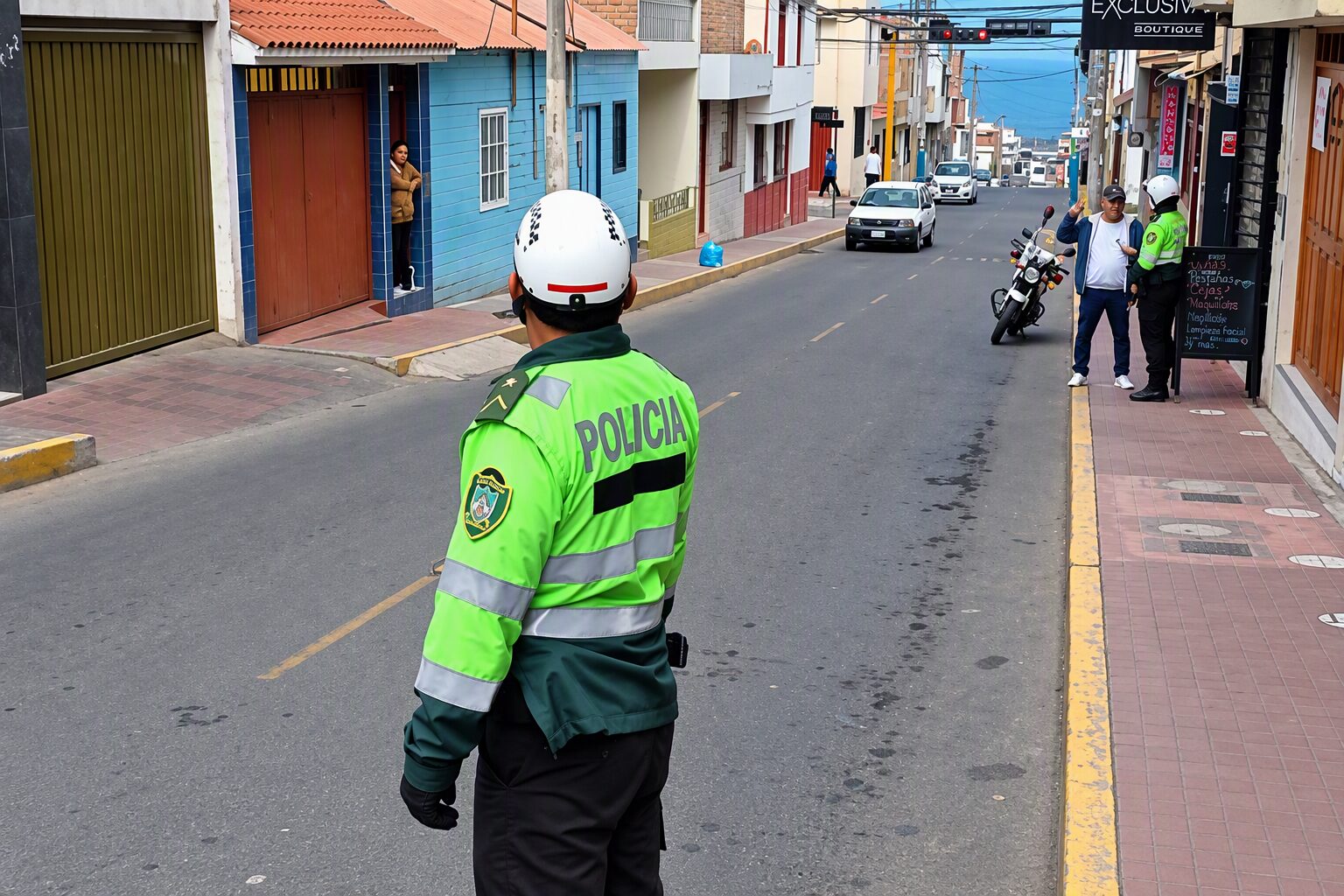 Policias en las calles Mollendo La Prensa Regional