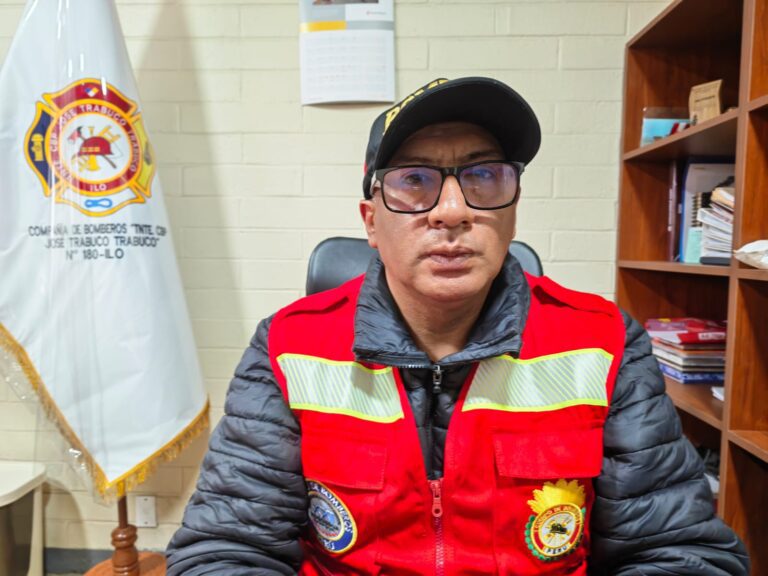 Bomberos advierten falta de comunicación en la Costanera Norte Ilo-Arequipa