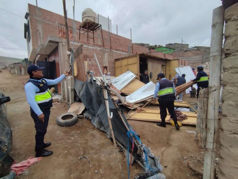 Cocachacra: precaria vivienda sufre daños por fuertes vientos