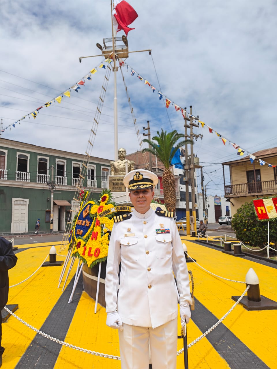 Ilo conmemora aniversario de la Marina de Guerra y Combate Naval de Angamos 5 Capitan de Fragata Victor Lun Pun Torres 08102026 2 La Prensa Regional