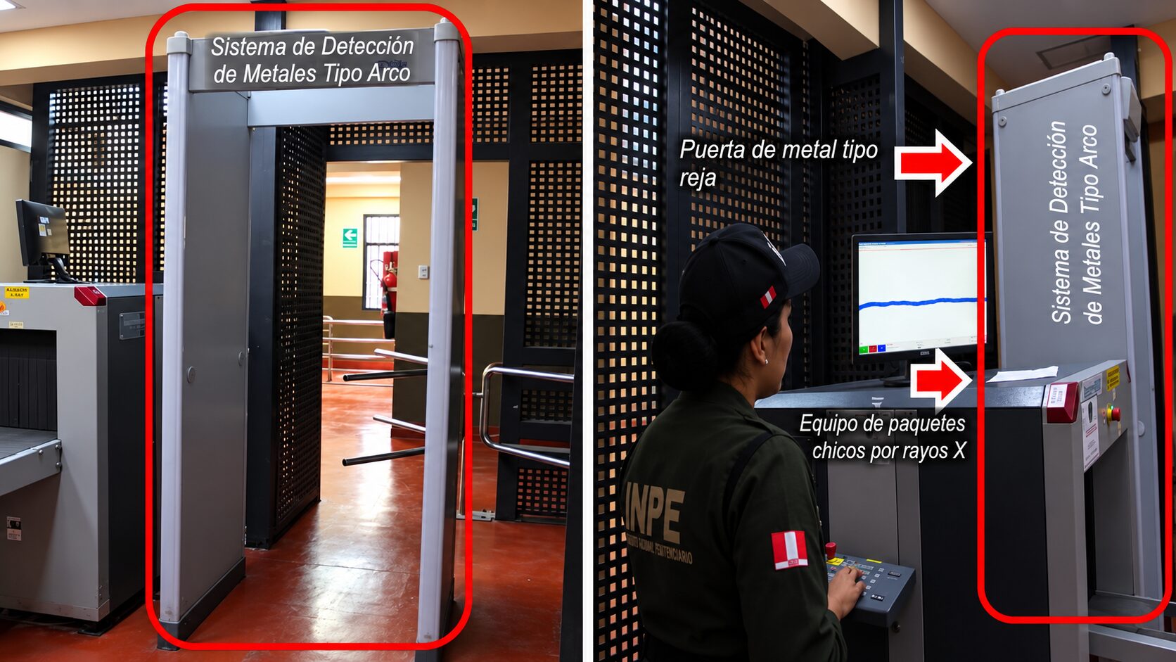 Penal de Samegua: cámaras ciegas, torres vacías y hacinamiento 1 Establecimiento Penal Moquegua 092026 2 – Arco detector La Prensa Regional