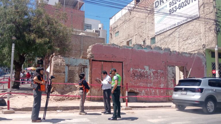 Fiscalía interviene inmueble en riesgo de colapso en Ilo