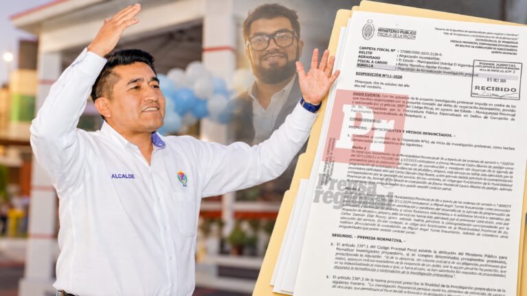 Los “trabajadores fantasma” del despacho del alcalde de Ilo: Fiscalía formaliza investigación contra Humberto Tapia