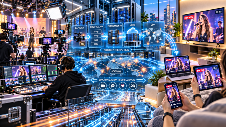 La evolución tecnológica de las transmisiones en vivo: infraestructura y procesamiento de datos en el entretenimiento digital
