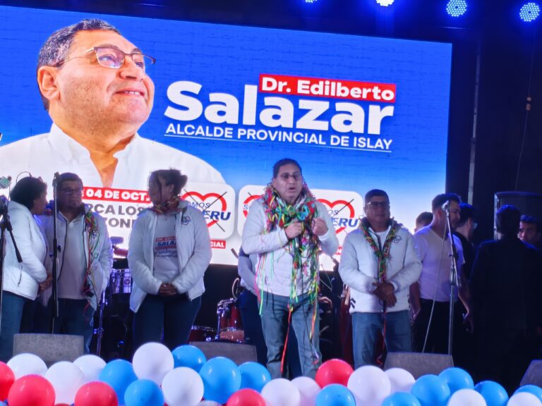 Gran mitin: Edilberto Salazar cierra campaña con propuestas en salud, agua y turismo