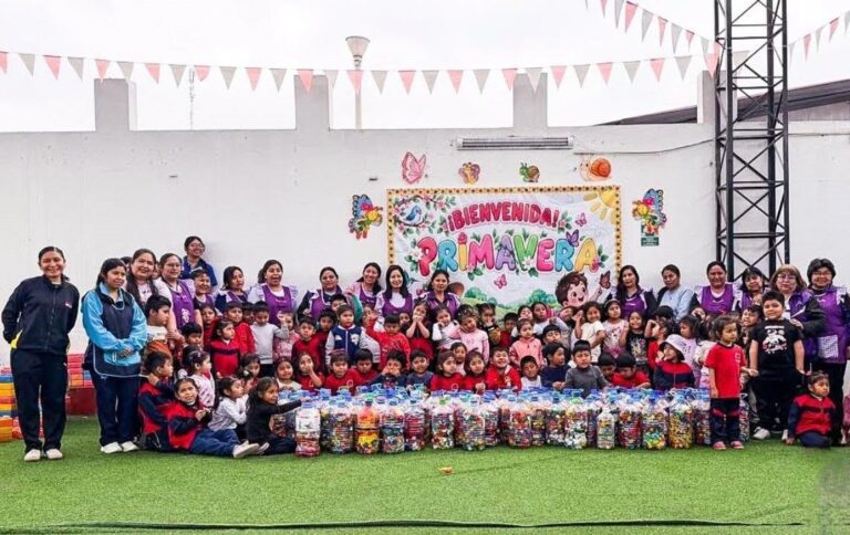 Cocachacra: niños de inicial se suman a campaña contra el cáncer 